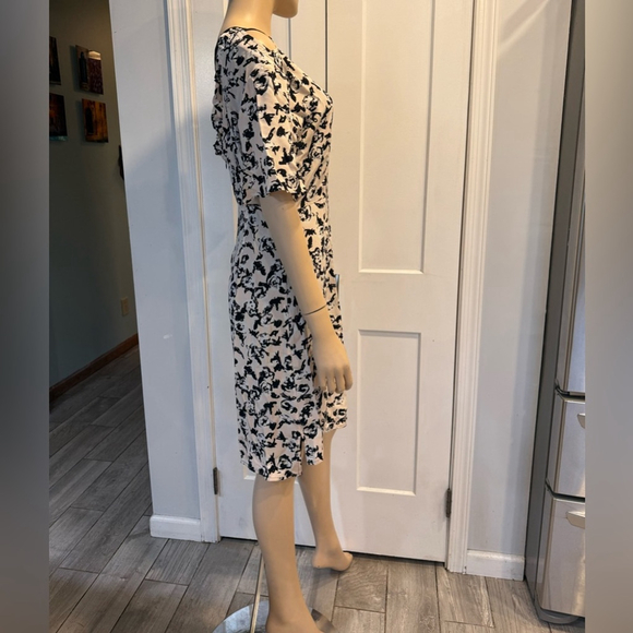 Proenza Schouler Scribble-Rose Crisscross Back Dress - Picture 8 of 15